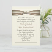 Elegante Prinzessin Wedding Invitation Einladung (Stehend Vorderseite)