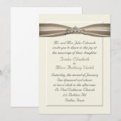 Elegante Prinzessin Wedding Invitation Einladung (Vorne/Hinten)