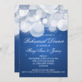 Elegante Probe Abendessen am Lago Maggiore Einladung (Vorne/Hinten)