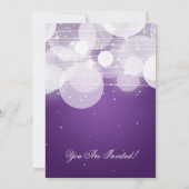 Elegante Probe Abendessen am Lago Maggiore Lila Einladung (Rückseite)