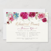 Elegante Probe Abendessen Mini Berries Einladung (Vorderseite)