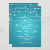 Elegante Probe Abendessen Parco Civico-Ciani Einladung (Vorne/Hinten)