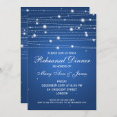 Elegante Probe Abendessen Sparklassensee Einladung (Vorne/Hinten)