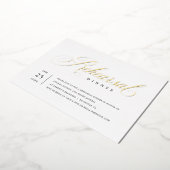 Elegante Probe Dinner Rodelbahn mit Aussicht Folieneinladung (Gedreht)