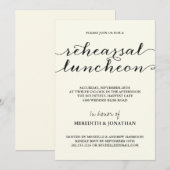 Elegante Probe Einladung (Vorne/Hinten)