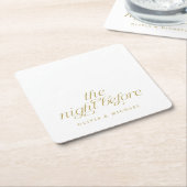 Elegante Probe Hochzeit Gold Rechteckiger Pappuntersetzer (angewinkelt)