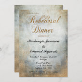 Elegante Probe mit Kupfermalereien - Einladung (Vorne/Hinten)