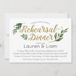 Elegante Probe Watercolor Einladung