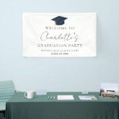 Elegante professionelle Abschlussfeier Mütze Banner (Messeveranstaltung)