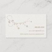 Elegante professionelle Karte mit Blumen und (Rückseite)