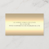 Elegante professionelle Macarons Süßigkeiten Bäcke Visitenkarte (Rückseite)