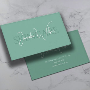 Elegante professionelle minimalistische Hautpflege Visitenkarte