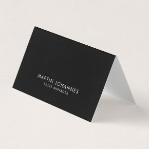 Elegante professionelle schwarze einfache Visitenk Visitenkarten