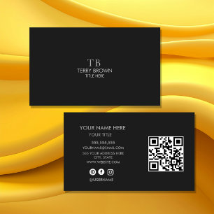 Elegante professionelle Visitenkarte   Minimal mod