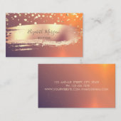 Elegante Professoren, Goldschmiede, Pinselstriche Visitenkarte (Vorne/Hinten)