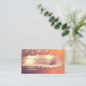 Elegante Professoren, Goldschmiede, Pinselstriche Visitenkarte (Stehend Vorderseite)