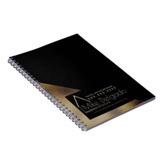 Elegante Property Manager Broker Zuhause Business Notizblock (Rechte Seite)