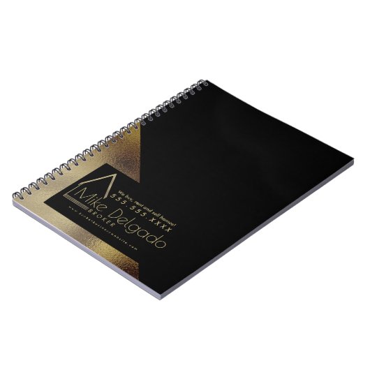 Elegante Property Manager Broker Zuhause Business Notizblock (Linke Seite)