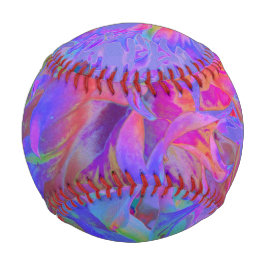Elegante Psychedelic Decorative Dahlia Blume Baseball