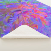 Elegante Psychedelic Decorative Dahlia Blume Sherpadecke (3/4)