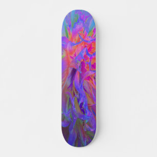 Elegante Psychedelic Decorative Dahlia Blume Skateboard