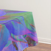 Elegante Psychedelic Decorative Dahlia Blume Tischdecke (Beispiel)