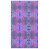 Elegante Psychedelic Decorative Dahlia Blume Tischdecke (Vorderseite)