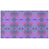 Elegante Psychedelic Decorative Dahlia Blume Tischdecke (Vorderseite (Horizontal))