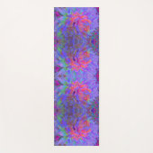 Elegante Psychedelic Decorative Dahlia Blume Yogamatte (Vorderseite)