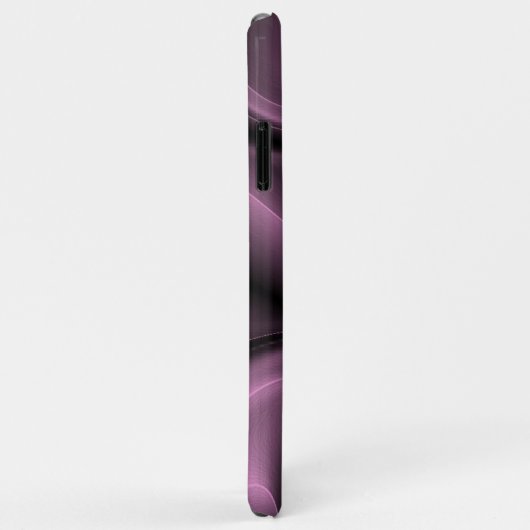 Elegante Psychedelic Lila Wirbel Art Pattern Case-Mate iPhone Hülle (Hinten/Rechts)