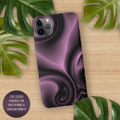 Elegante Psychedelic Lila Wirbel Art Pattern Case-Mate iPhone Hülle