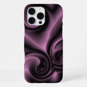 Elegante Psychedelic Lila Wirbel Art Pattern iPhone Hülle (Rückseite)