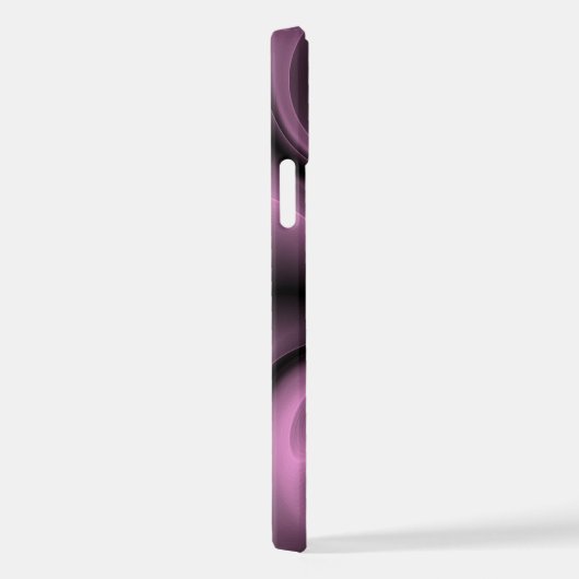 Elegante Psychedelic Lila Wirbel Art Pattern iPhone Hülle (Rechte Seite)