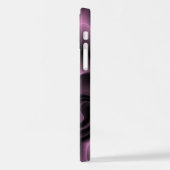 Elegante Psychedelic Lila Wirbel Art Pattern iPhone Hülle (Linke Seite)