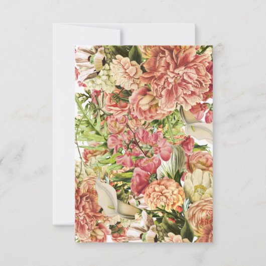 Elegante Pumkin Blumendusche Einladung (Rückseite)