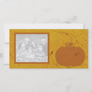 Elegante Pumpkin Foto-Karte