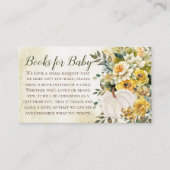 Elegante Pumpkin Harvest Baby Shower Books for Bab Begleitkarte (Vorderseite)