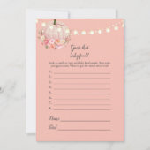 Elegante Pumpkin rät das Baby Food Duschspiel Einladung (Vorderseite)