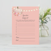 Elegante Pumpkin rät das Baby Food Duschspiel Einladung (Stehend Vorderseite)