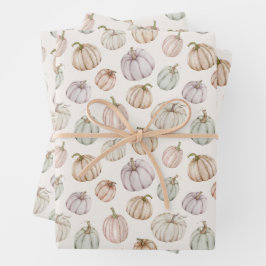 Elegante Pumpkins Fall Baby Shower Geschenkpapier Set