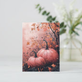 Elegante Pumpkins Halloween Grußkarte Postkarte (Stehend Vorderseite)