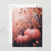 Elegante Pumpkins Halloween Grußkarte Postkarte (Vorne/Hinten)