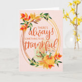 Elegante Pumpkins - immer etwas zum Danken Karte (Gelbe Blume)