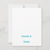 Elegante QR-Code-Hochzeitseinladung Minimalistisch (Rückseite)