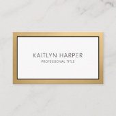 Elegante QR-Code mit Goldfolienrand Visitenkarte (Vorderseite)