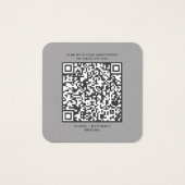 Elegante QR-Code-RSVP-Hochzeitswebsite (Rückseite)