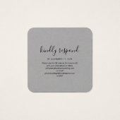 Elegante QR-Code-RSVP-Hochzeitswebsite (Vorderseite)