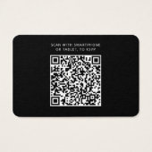 Elegante QR-Code-Website Hochzeit RSVP (Rückseite)