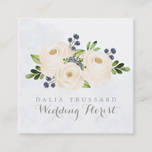 Elegante Quadratische Visitenkarte (Vorderseite)