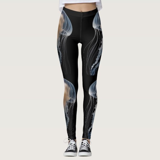 "Elegante Quallenfische Leggings: Einzigartig im O Leggings (Vorderseite)